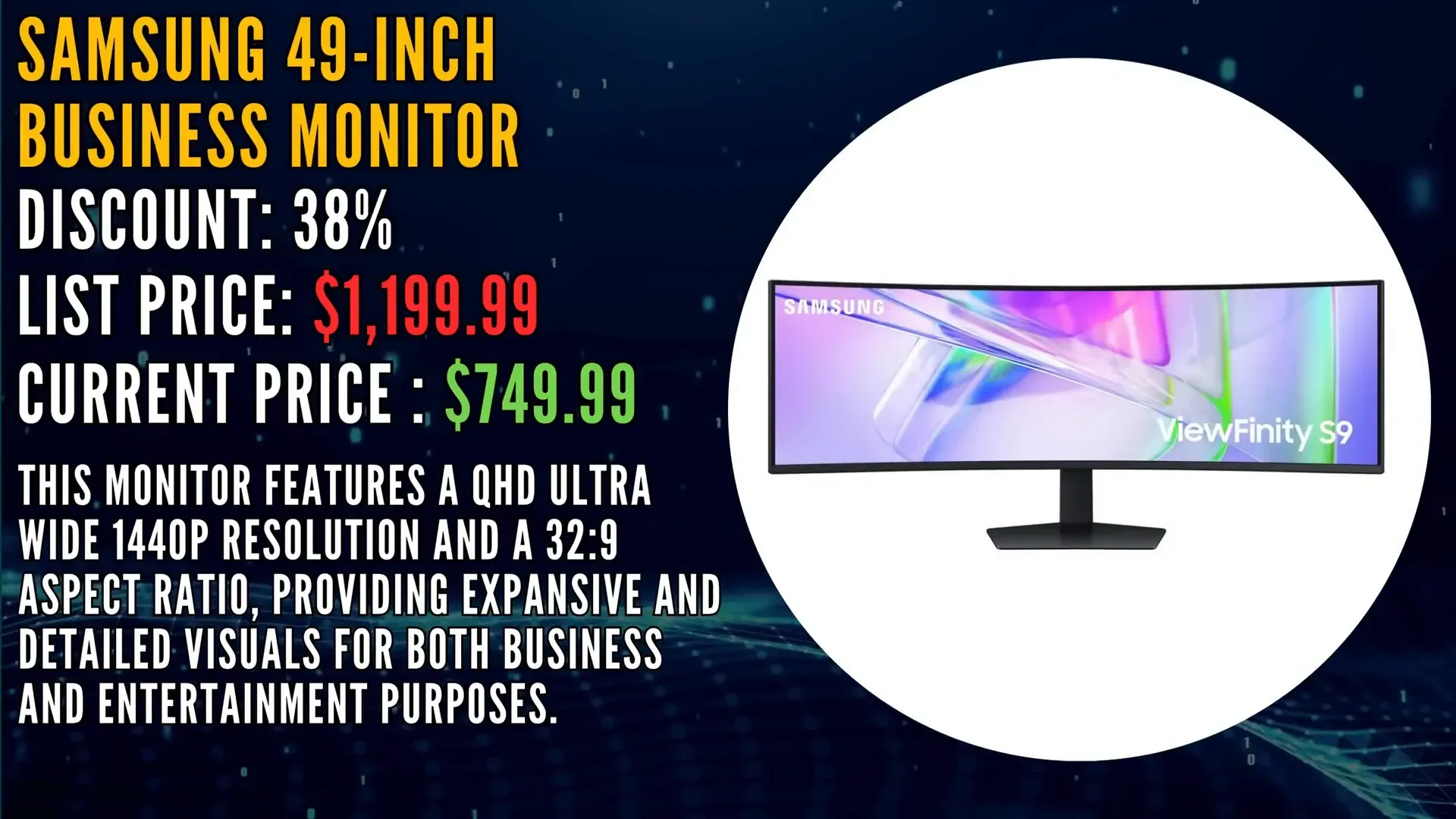 Samsung 49-Inch Business Monitor