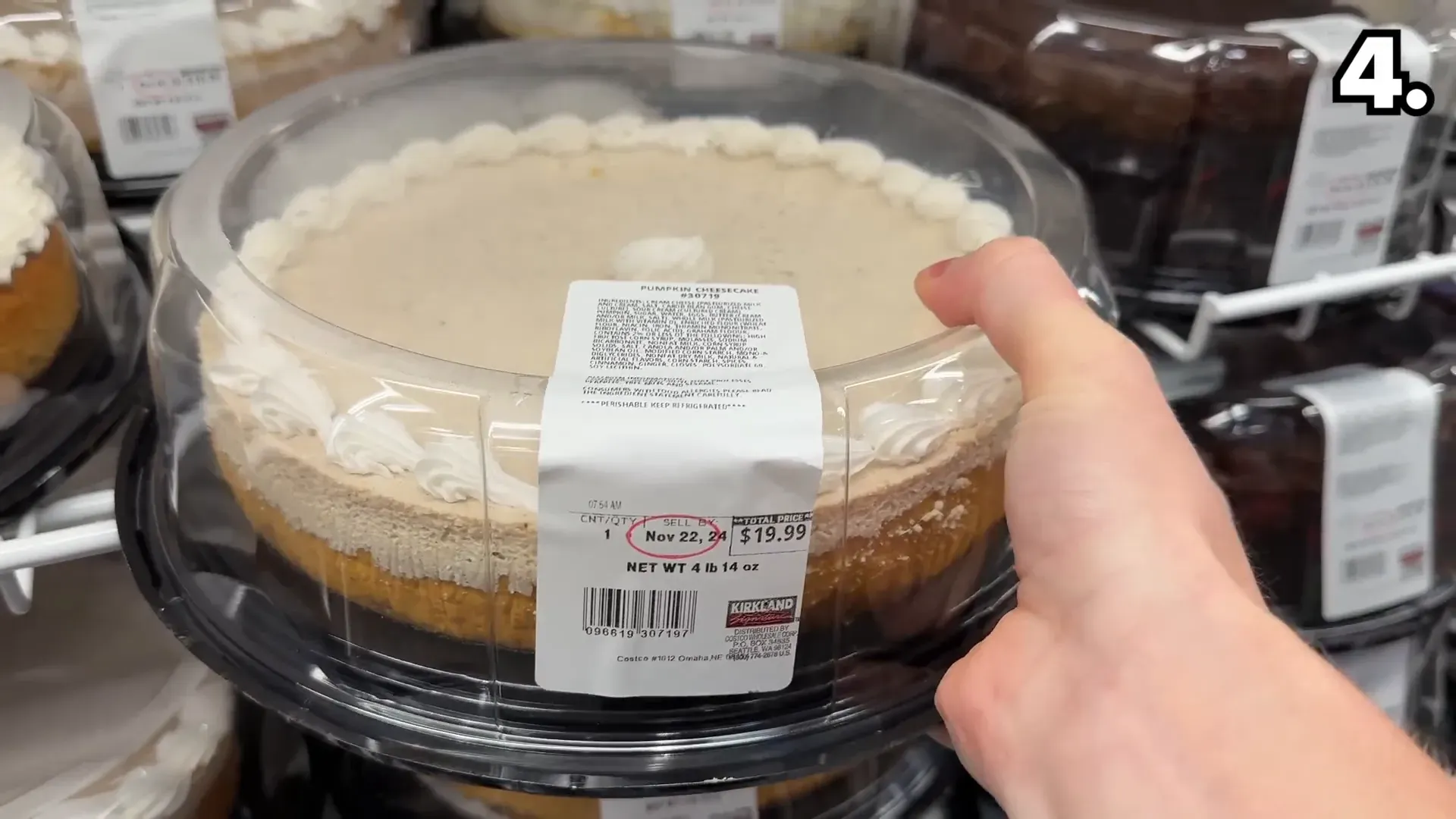 Four-pound pumpkin cheesecake for $20