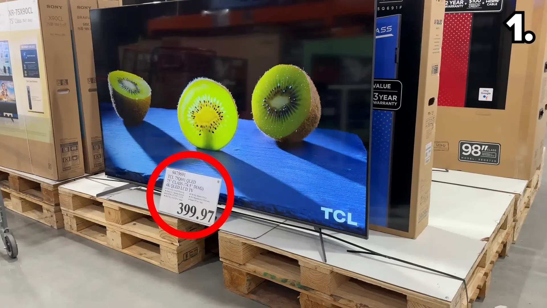 75-inch TCL QLED TV for $400