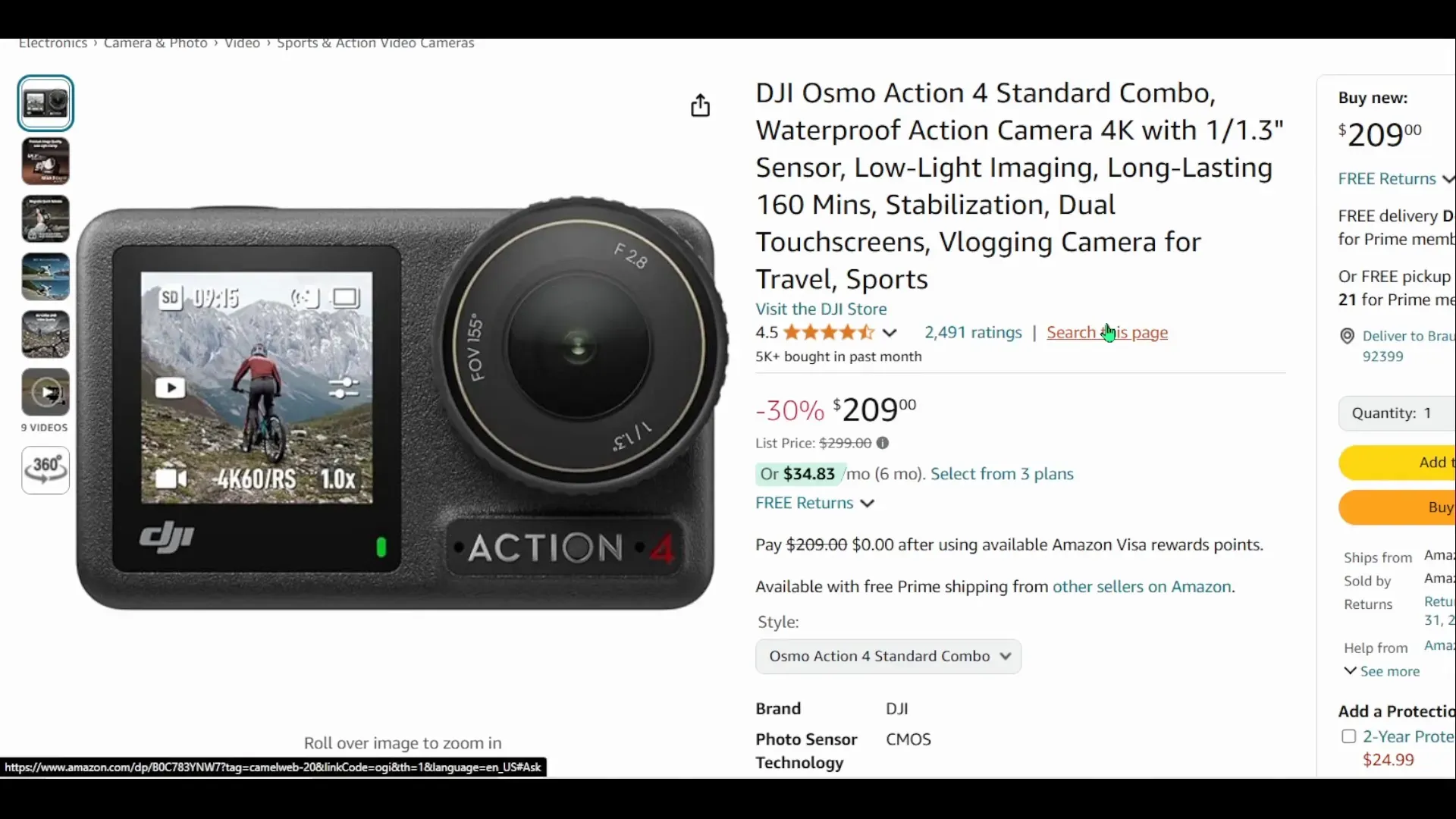 DJI Osmo Action 4 Camera