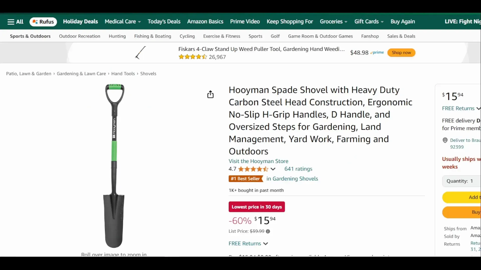 Hooyman Spade Shovel