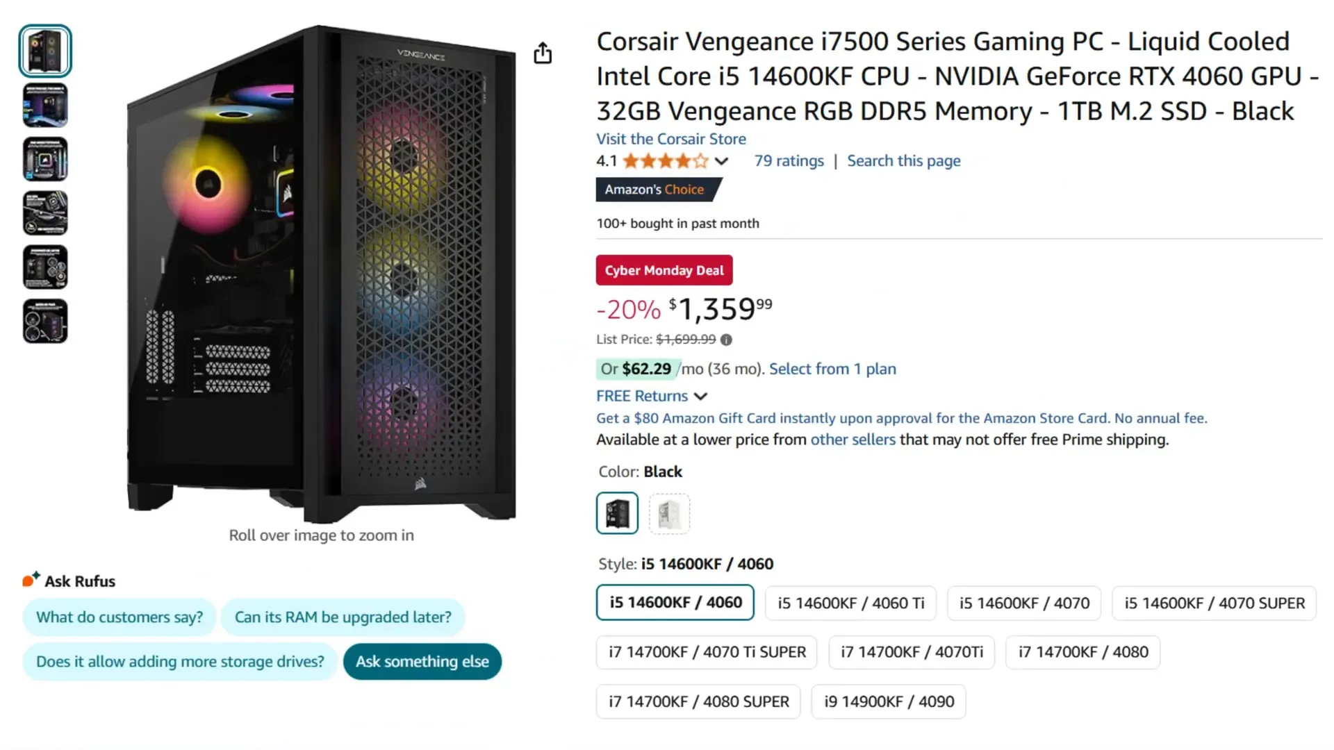 Corsair Vengeance i7500