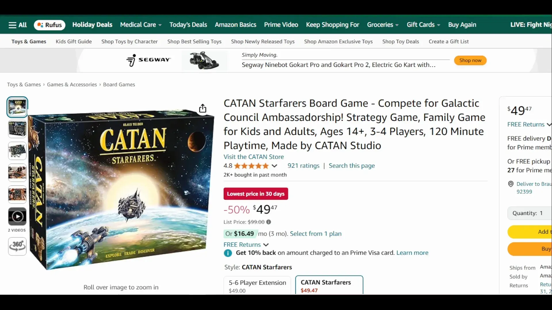 CATAN Starfarers Board Game