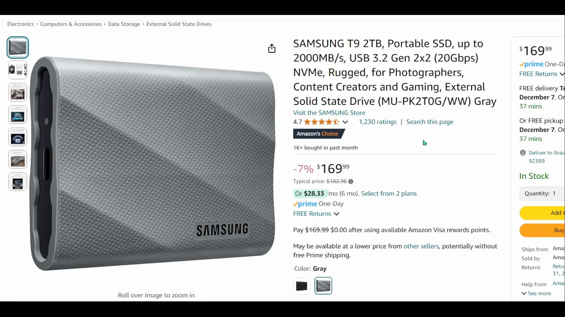 SAMSUNG T9 Portable SSD