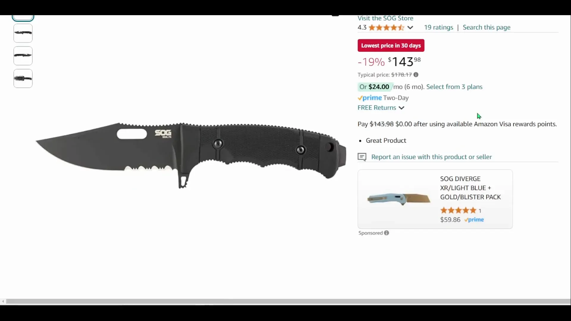 SOG Seal FX Knife