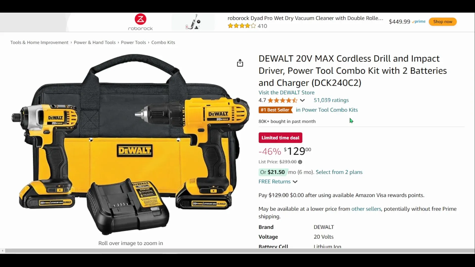 DEWALT Cordless Drill Combo Kit