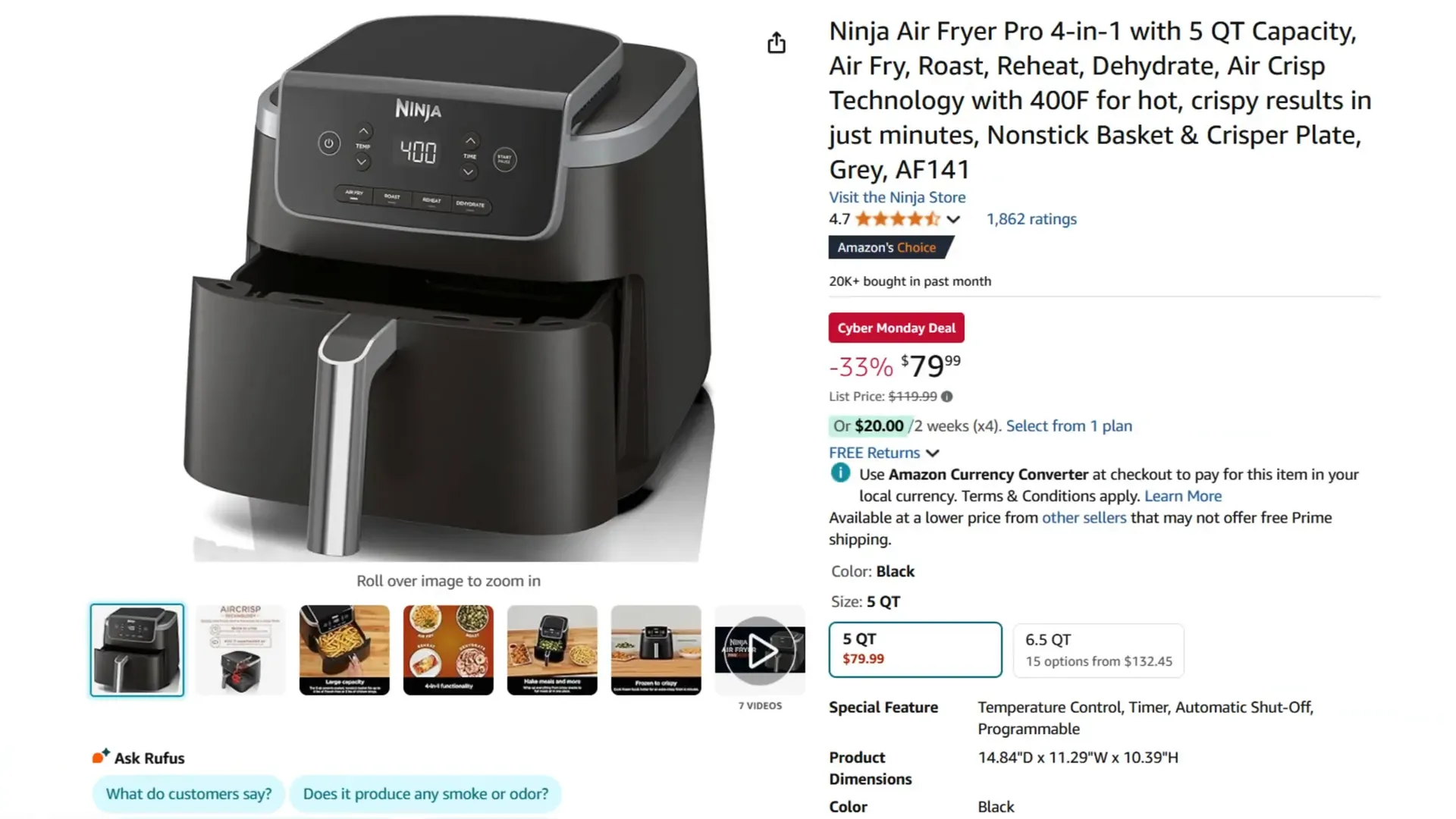 Ninja Air Fryer Pro