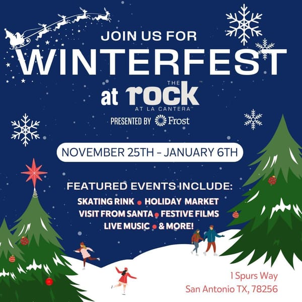 Rock Around the Christmas Tree at The Rock at La Cantera's Winterfest! Now Open  until January!